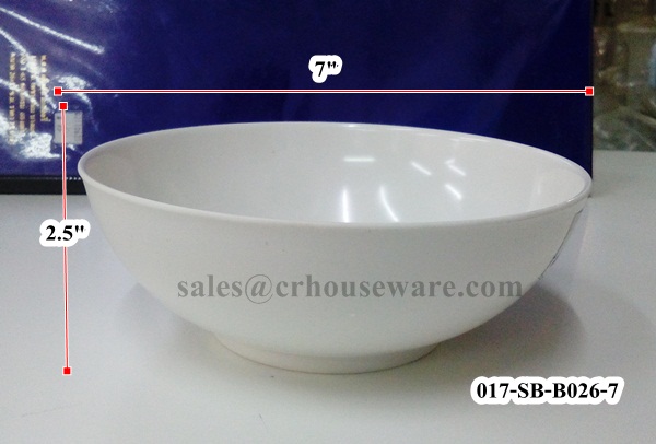 ชามก๋วยเตี๋ยวทรงโคมแบบตื้น 7" 017-SB-B026-7,noodle_Bowl_melanmine