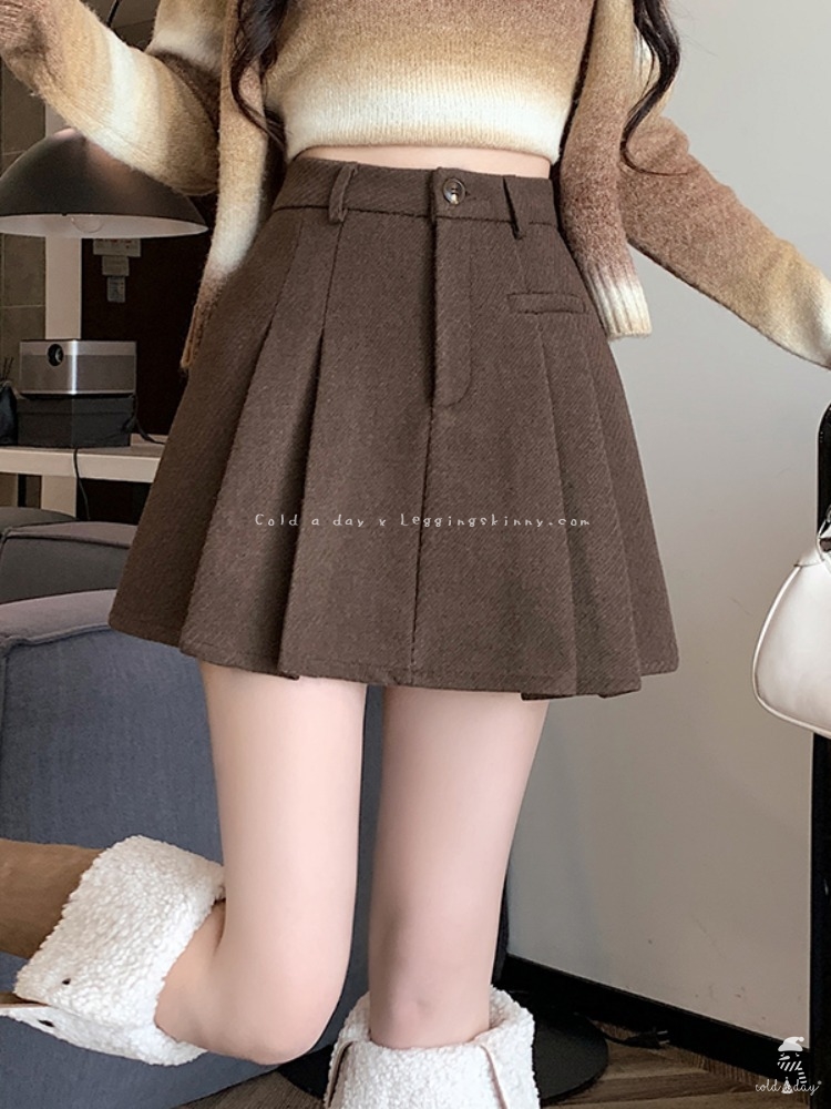 กระโปรงวูลมินิสเกิร์ต Mini Wool Skirt S-XL