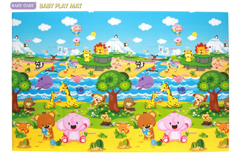 แผ่นรองคลานที่นิยมมากสุดและดีสุดในอเมริกา Baby Care Play Mat ลาย Pingko Friends