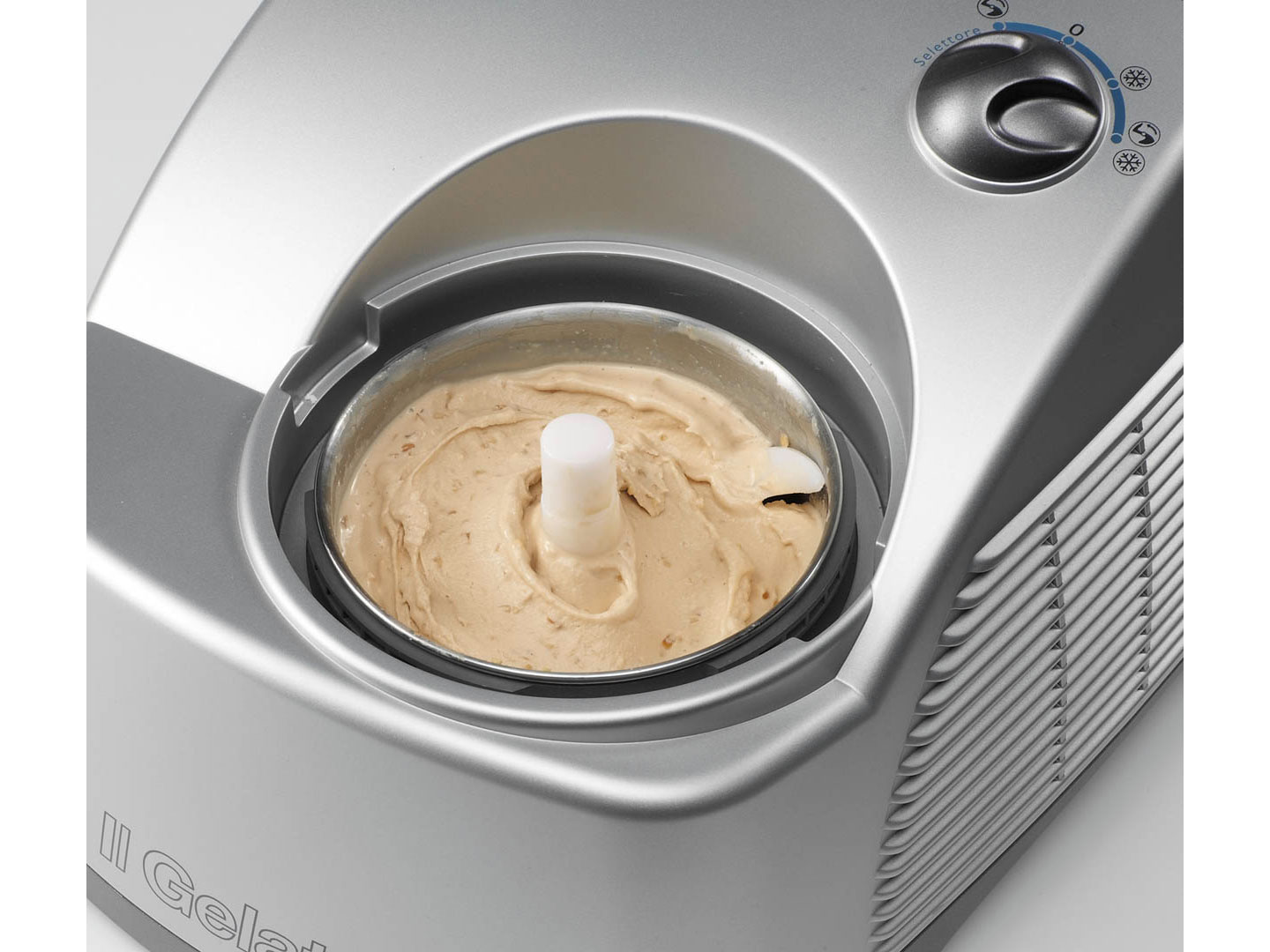 Delonghi เครื่องทำไอศกรีม ขนาด 1.2 ลิตร DeLonghi รุ่น ICK6000 สีเงิน