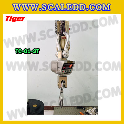 ตาชั่งแขวน2ตัน เครื่องชั่งแขวน2ตัน เครื่องชั่งแขวน2000kg เครื่องชั่งแขวนดิจิตอล2000kg พิกัด 2000kg ค่าละเอียด 0.5kg ตะขอหมุนได้360องศา เครื่องชั่งแขวนยี่ห้อ TIGER รุ่น TC-01