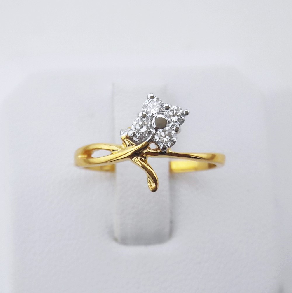 สั่งผลิตเพชรเบลเยี่ยมคัท แหวนแต่งงาน แหวนหมั้น ใส่เที่ยว ออกงาน แหวนทองคำ 18K เพชรแท้ 0.41 กะรัต 2.00 กรัม น้ำ 99 ราคาถูกมาก มีใบรับประกันค่ะ