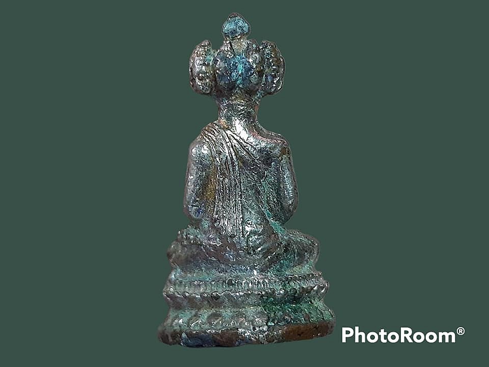 พระมหาเศรษฐีนวโกฎิ เนื้อตะกั่วเคลือบเงิน