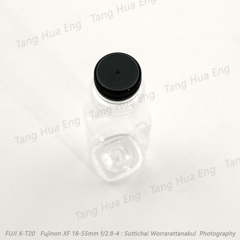 ขวดน้ำผลไม้ PET มั่งมี ขนาด 250 ปาก 32 มม. ( 150 ใบ)