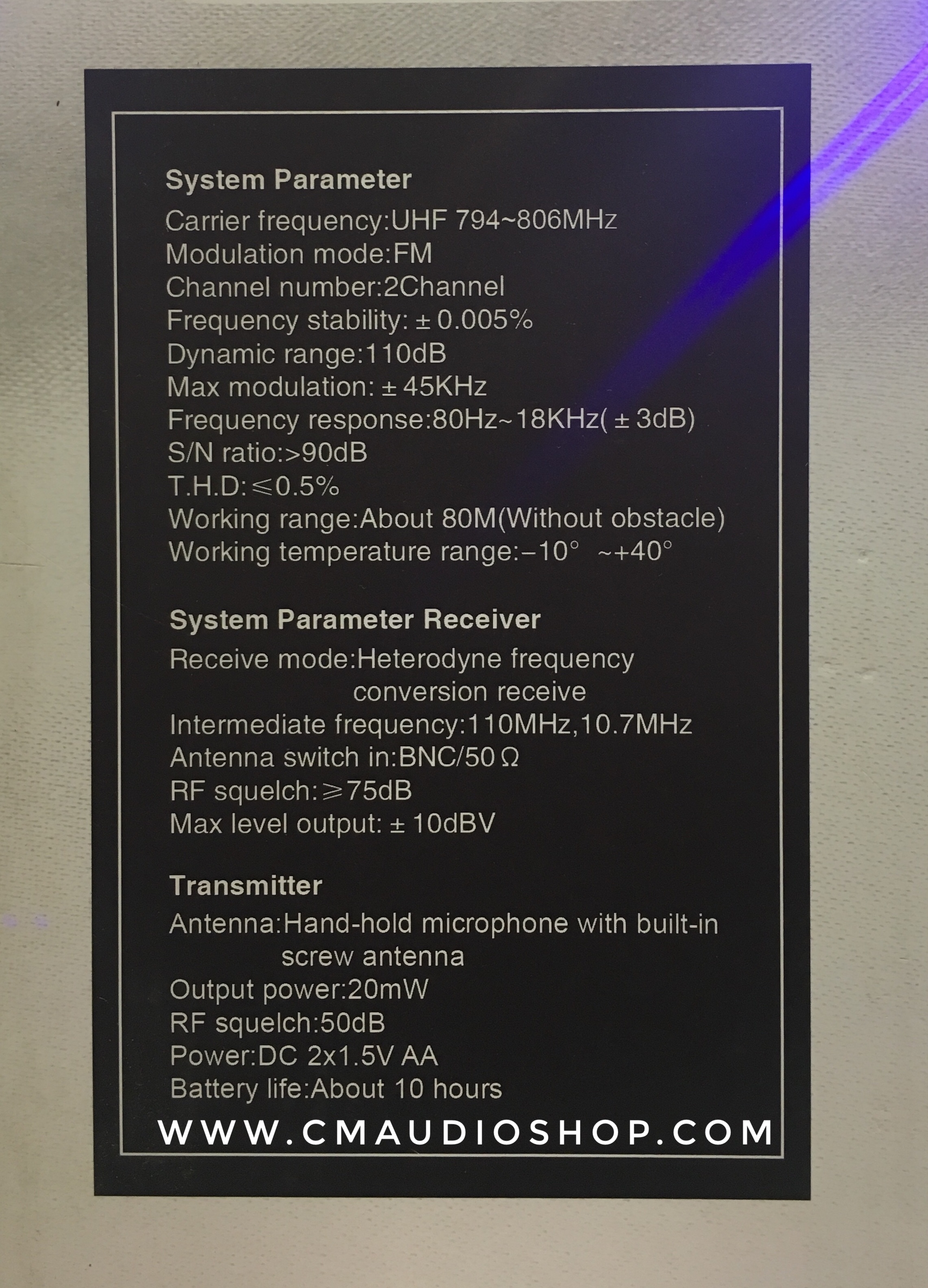 ไมค์ลอยคู่ MBA MB-666U (ย่านความถี่ UHF)