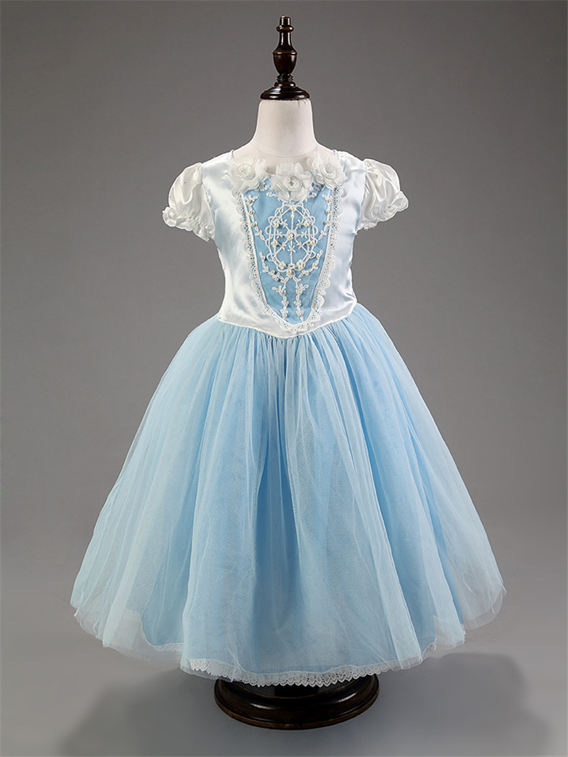 ชุดออกงาน คริสมาสต์ สีฟ้า พร้อมผ้าคลุม