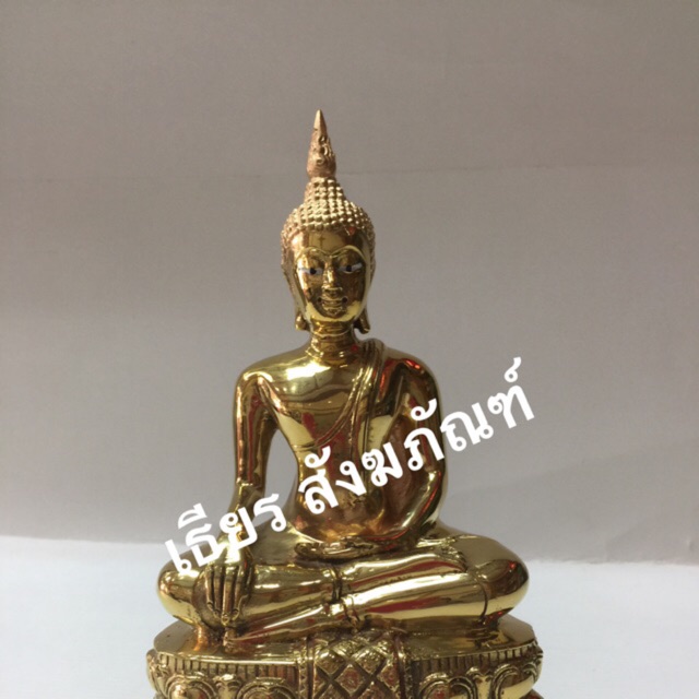 พระสดุ้งมาร พระประทานพร พระสะดุ้งมาร พระปางมารวิชัย เนื้อทองเหลือง พระชนะมาร