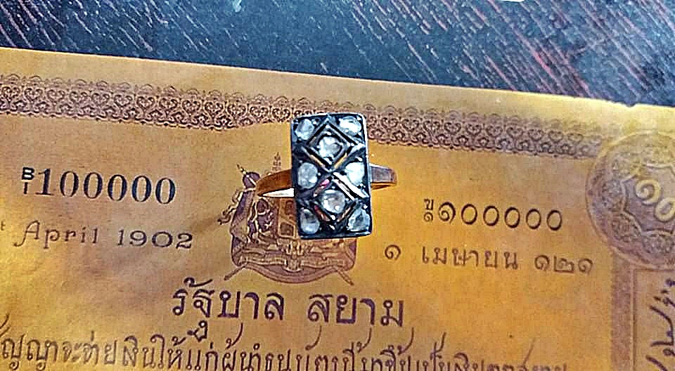 แหวนทองk เพชรซีก