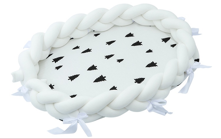 เบาะนอนเด็ก Bird nest ขอบกั้นข้างหมอนเกลียว