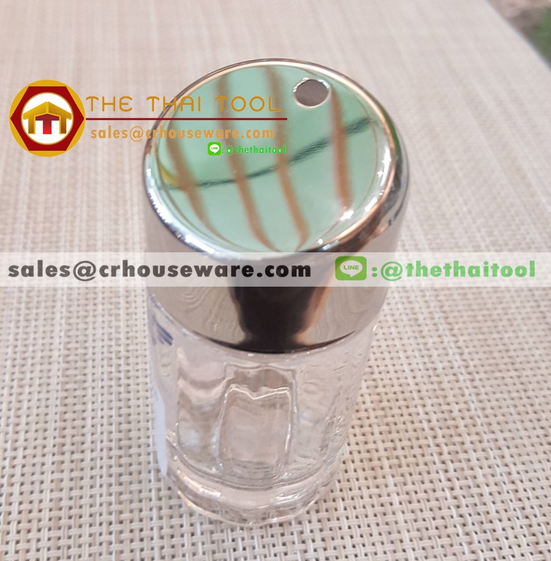 ขวดเกลืออคริลิค ฝาสแตนเลส 1.5 oz. 005-PT719