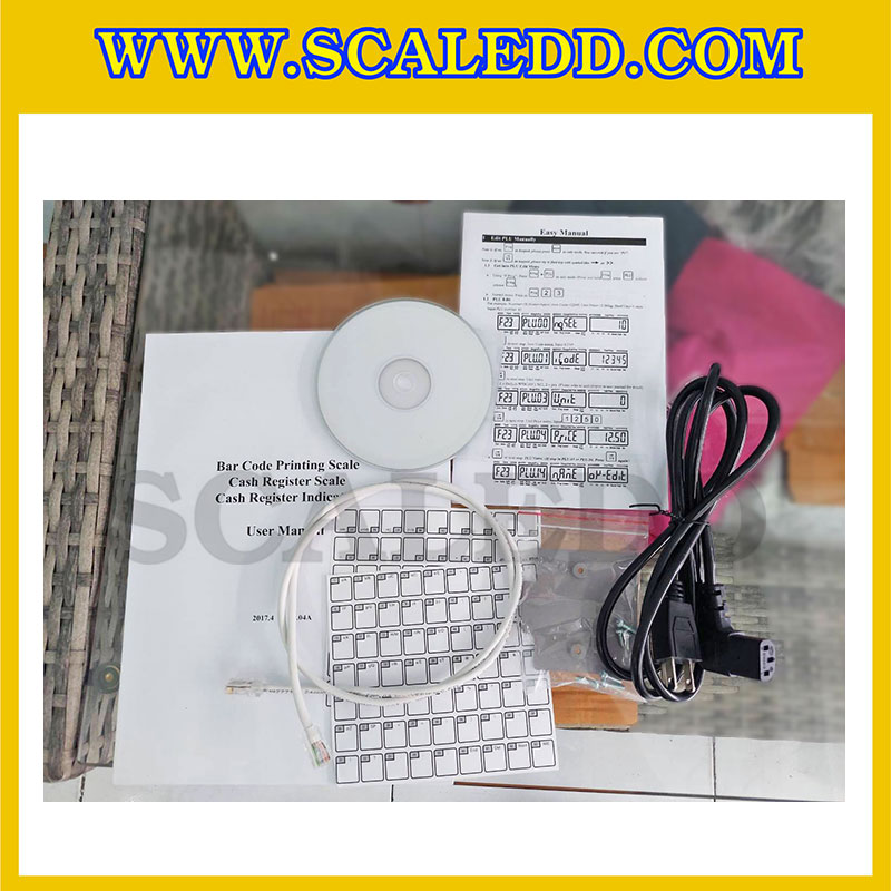 เครื่องชั่งคำนวณราคาดิจิตอลและพิมพ์สติ๊กเกอร์บาร์โค้ด (Barcode label printing scale) พิกัดน้ำหนัก 30kg ค่าละเอียด 5g รุ่น TM-30AC (ผ่านตรวจรับรองจากสำนักกองชั่งตวงวัด กระทรวงพาณิชย์)