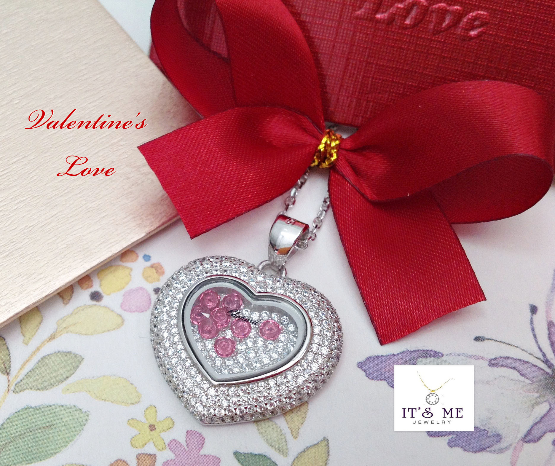 Valentine's Love จี้เงินแท้ งานแบรนด์ Chopard