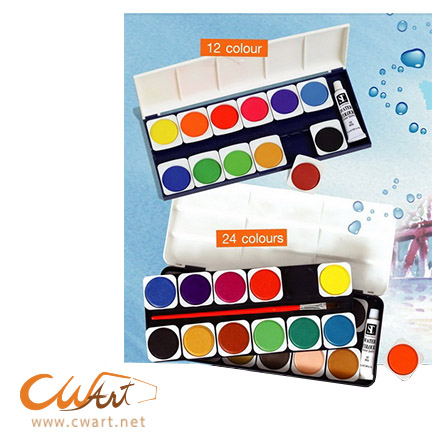 ชุดสีน้ำก้อนST 12สี