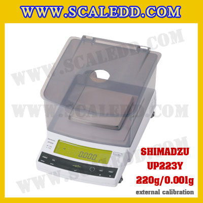 เครื่องชั่งดิจิตอล ทศนิยม 3 ตำแหน่ง รุ่น UP223Y 220gx0.001g เครื่องชั่งละเอียดสูง220g เครื่องชั่งน้ำหนัก220g ตาชั่ง220กรัม พิกัดน้ำหนัก 220g ความละเอียด 0.001g ยี่ห้อ SHIMADZU รุ่น UP223Y
