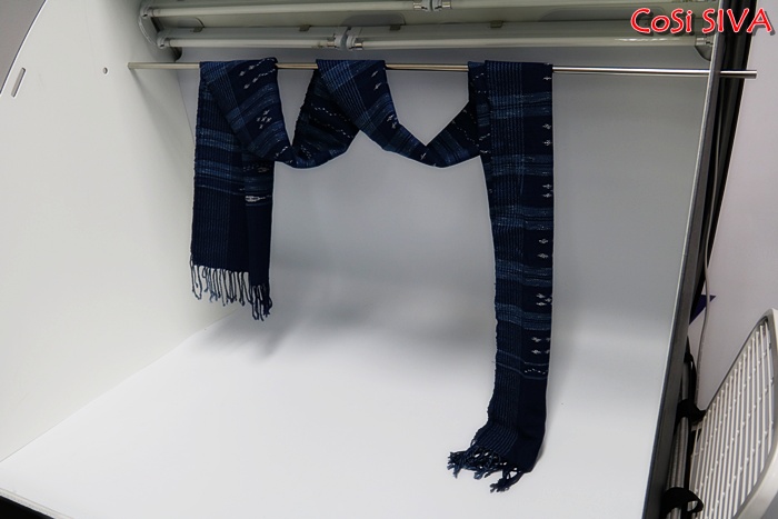 ผ้าพันคอผ้าฝ้ายย้อมคราม(Scarf - cotton dyeindigo