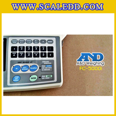 เครื่องชั่งดิจิตอล 5000g ตาชั่ง5000กรัม เครื่องชั่งนับจำนวน 5kg เครื่องชั่งน้ำหนัก5000g ยี่ห้อ AND รุ่น FC-5000i พิกัด 5kg ค่าละเอียด 0.5g