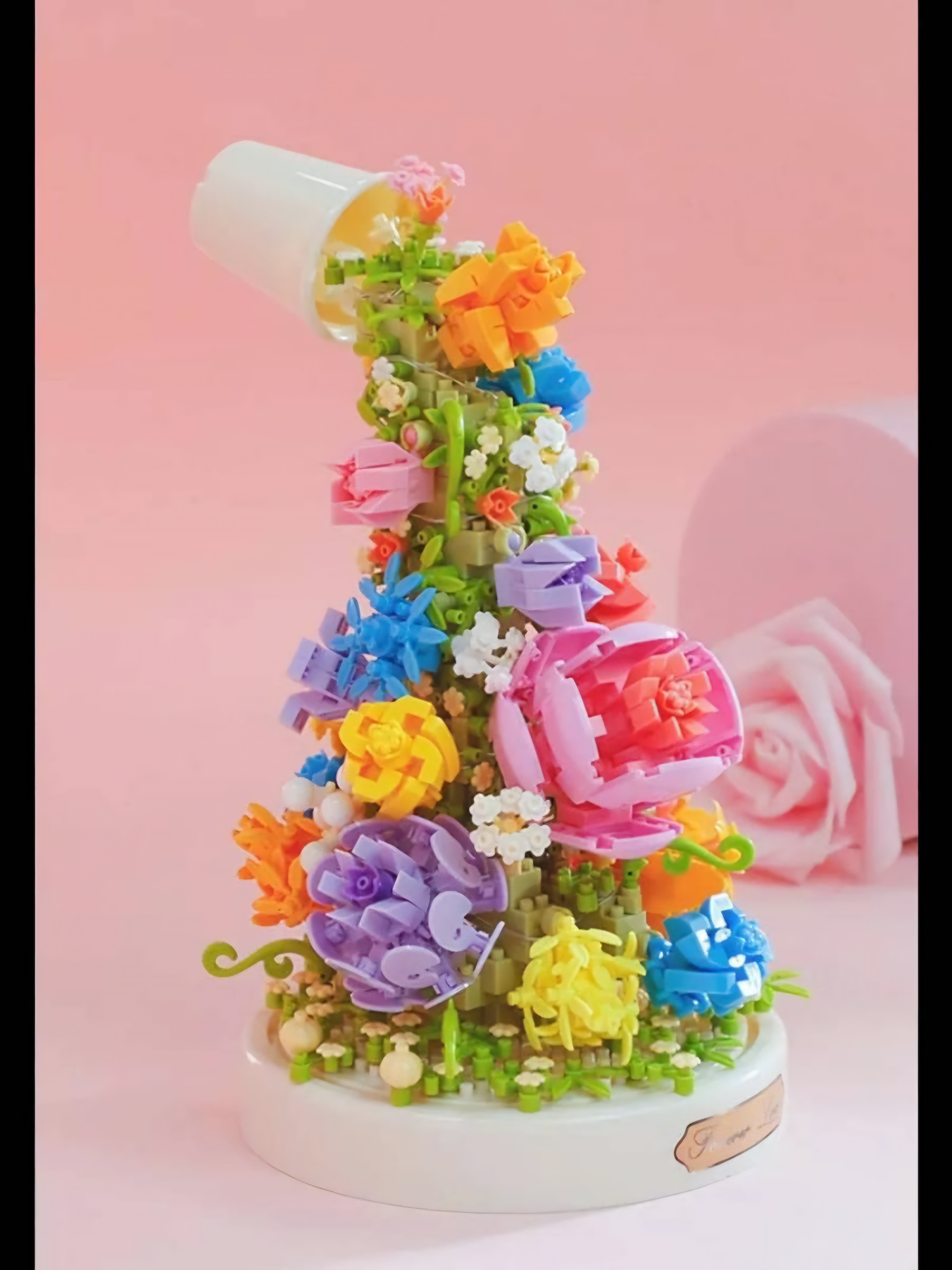 เลโก้นาโน หมู่มวลดอกไม้พร้อมไฟ(Sea of Flowers) Size Jumbo