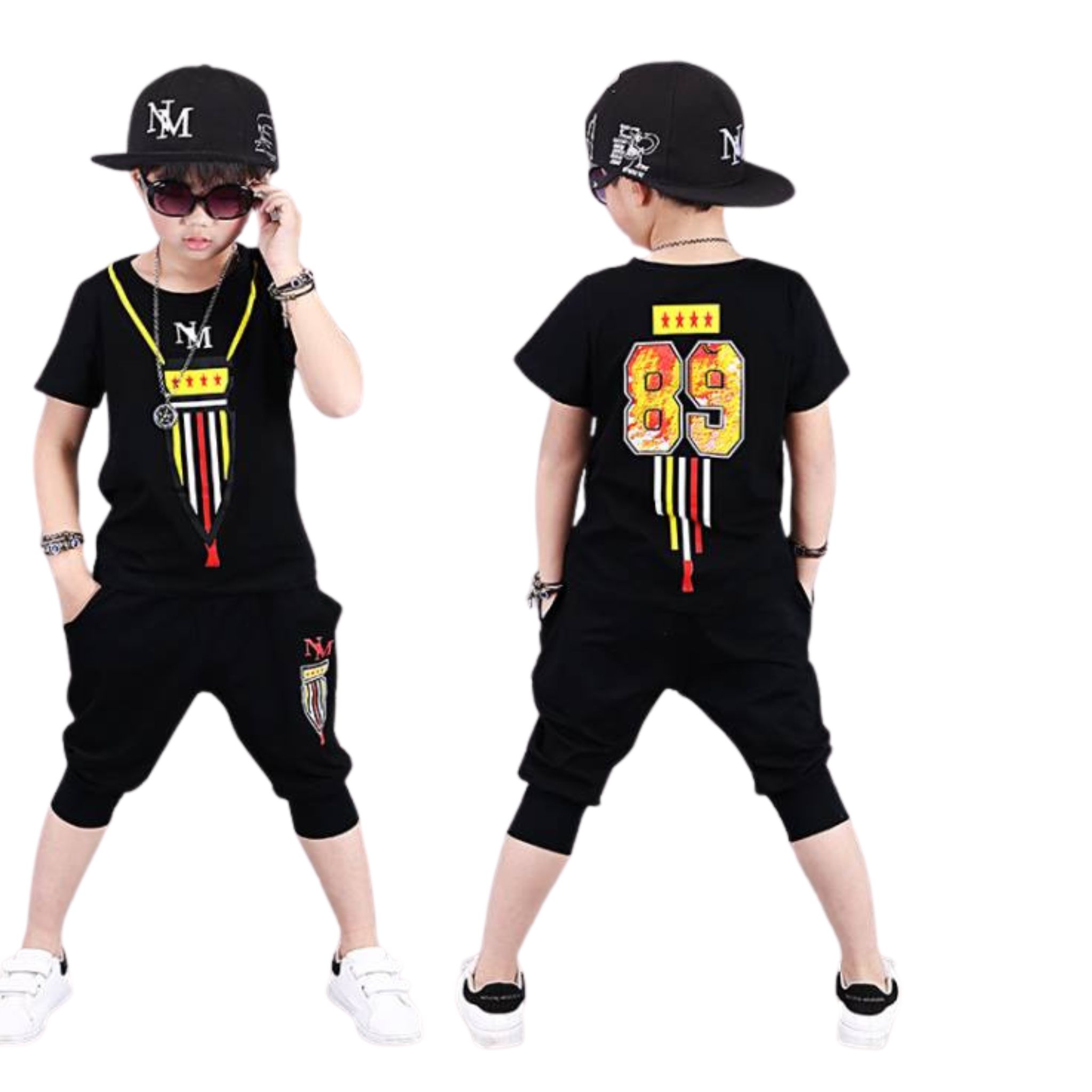 สินค้าพร้อมส่ง ชุดเซ็ตเด็กชาย เซ็ตสองชิ้น เสื้อ+กางเกง