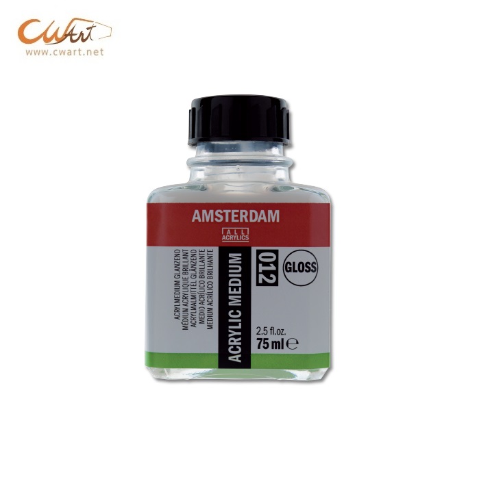 น้ำยาผสมสีอะคริลิค Amsterdam 75ml - 012 Gloss (เงา)