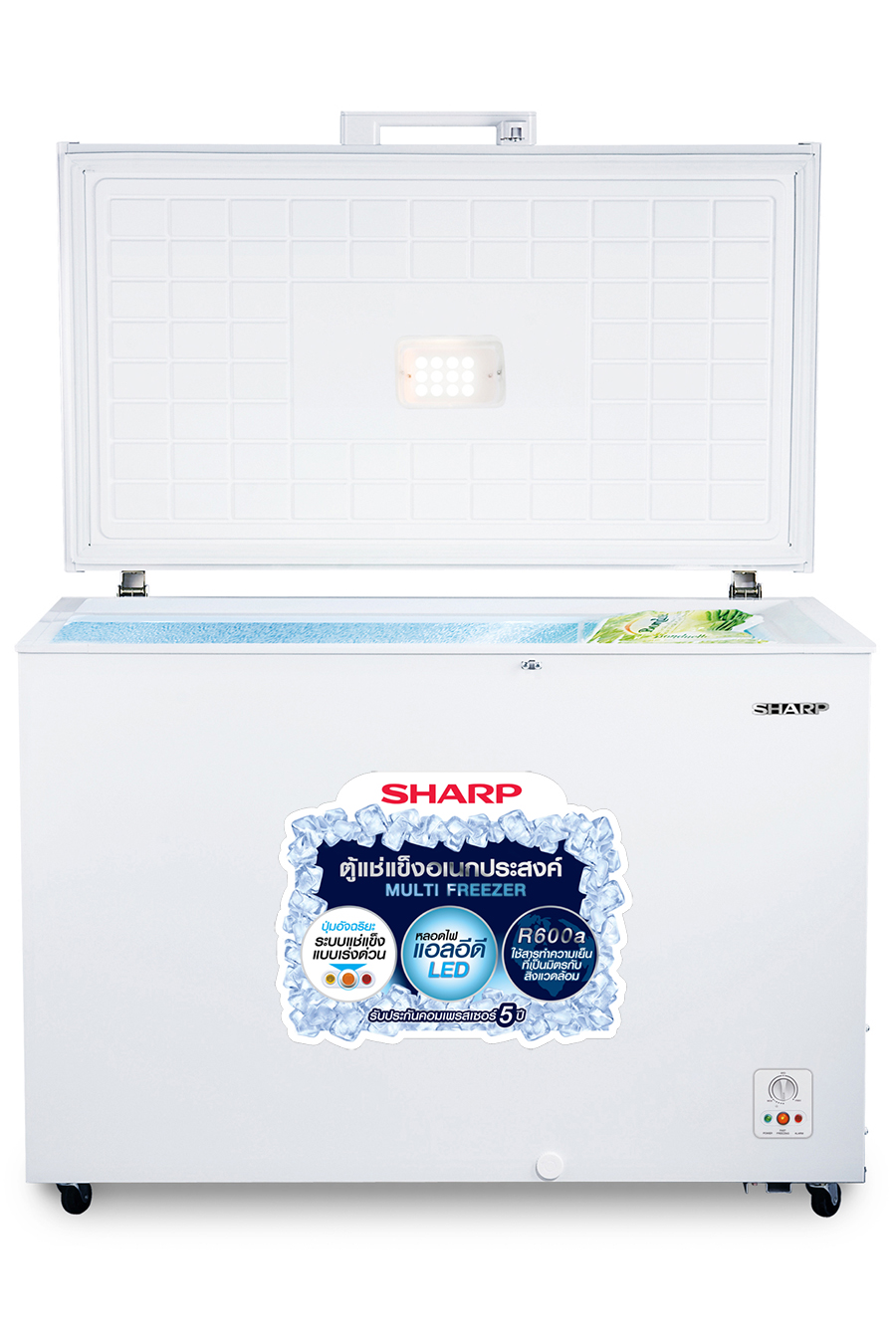 Sharp ตู้แช่แข็งแบบฝาทึบขนาด 10.9 คิวรุ่น SJ-C315TH - White สีขาว
