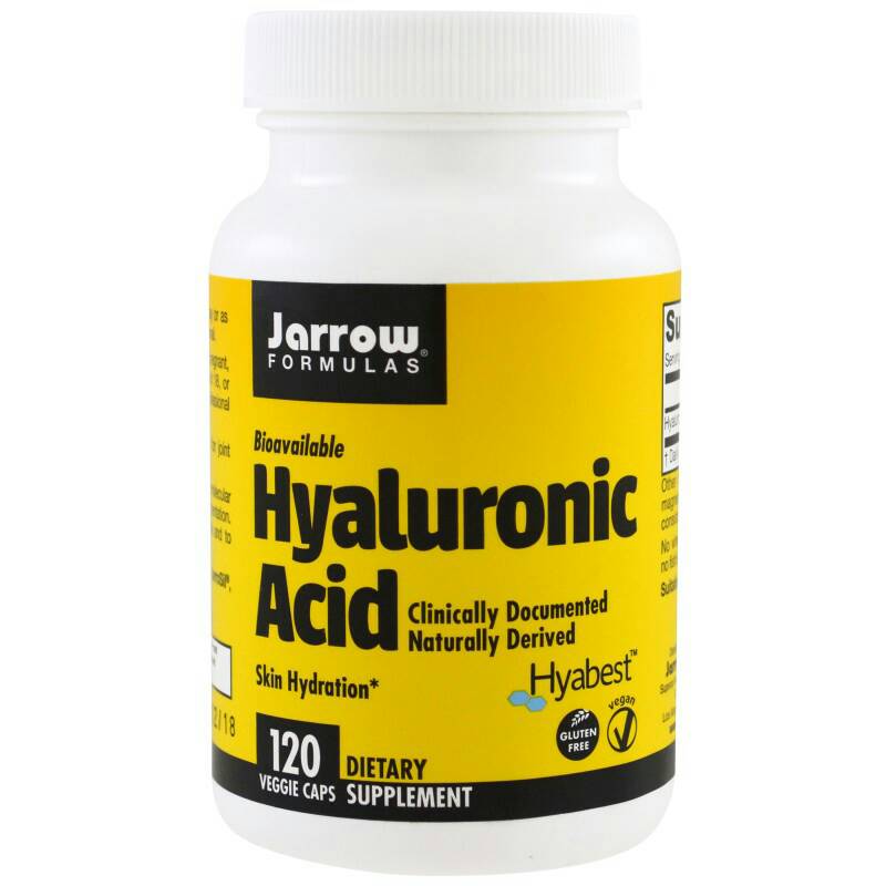 (พร้อมส่ง)Jarrow Formulas, Hyaluronic Acid, 120 Veggie Caps ช่วยกักเก็บความชุ่มชื่นให้กับผิว ช่วยให้ผิวเนียนนุ่ม ชุ่มชื่นและช่วยบำรุงข้อต่อต่างๆ ในร่างกาย