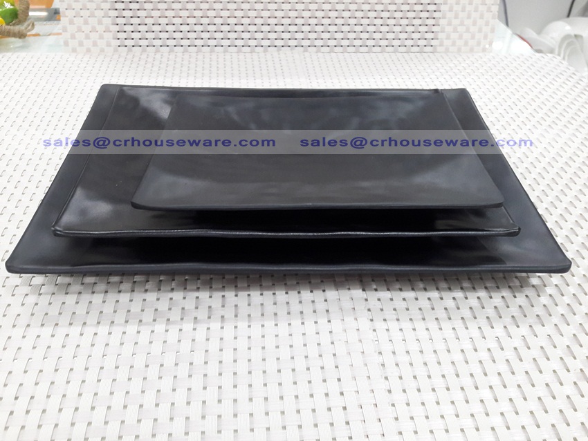 จานตื้น สี่เหลี่ยมผืนผ้า 017-PX-F151312