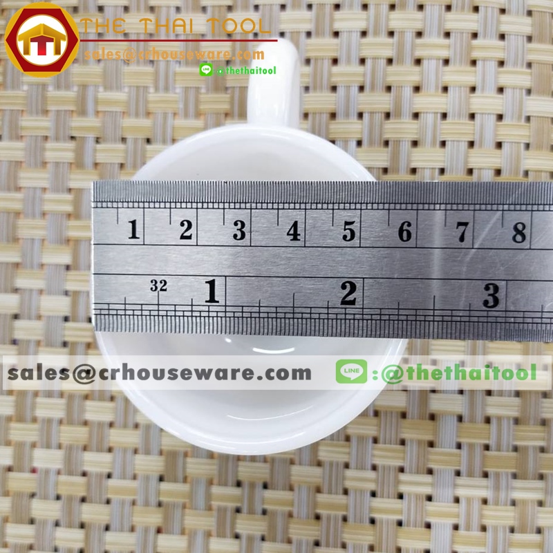 ชุดเอสเปรสโซ่ ชุดน้ำชา เนื้อมุก ลายมุก (ไม่เขียนขอบทอง)