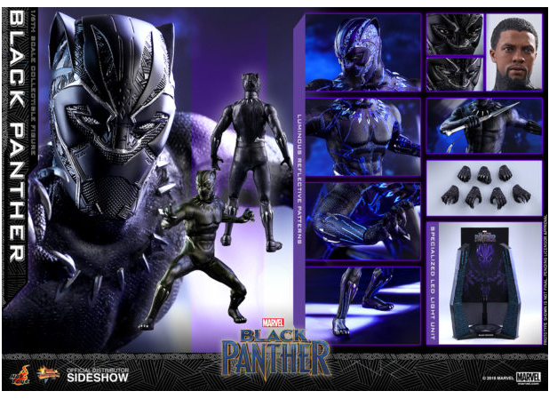 HOTTOYS - Black Panther - Black Panther (Light-Up Suit)