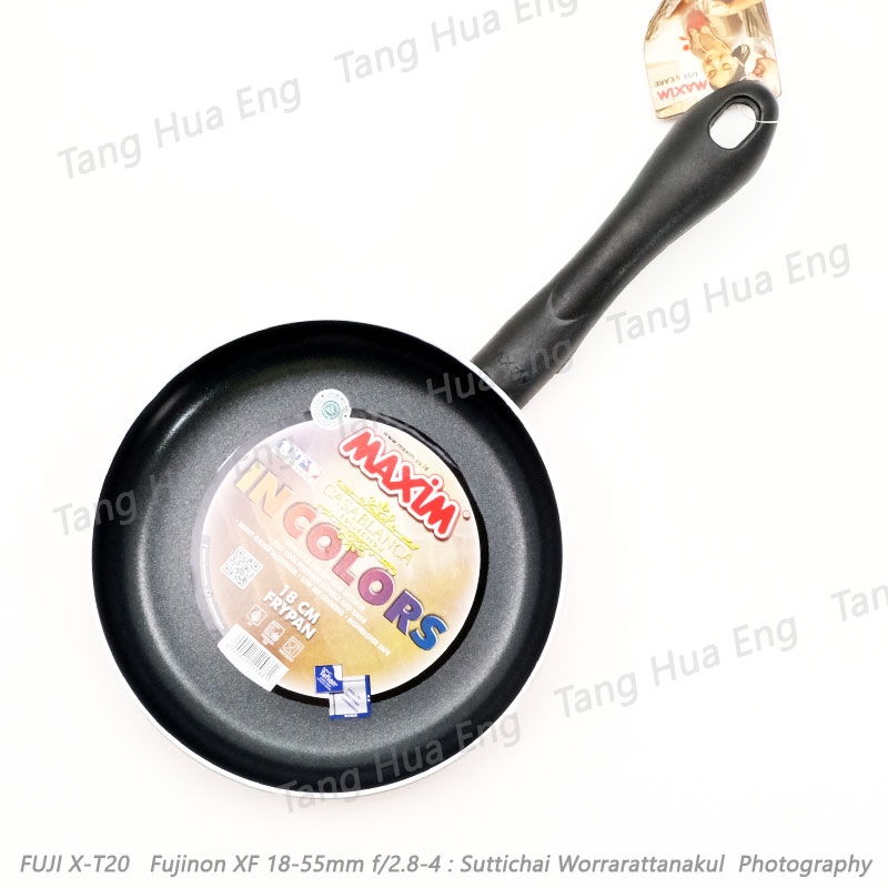 กระทะด้ามซิลเวอร์ เทปล่อน 18 ซม. ตรา MAXIM MX-101