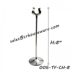 ป้ายเสียบการ์ดความสูง 8" ฐานเรียบ 005-TF-CH-8,Card stands,đứng thẻ,kinatatayuan card,ឈរកាត,ที่เสียบกระดาษ,ที่เสียบเมนู,看台上网卡,