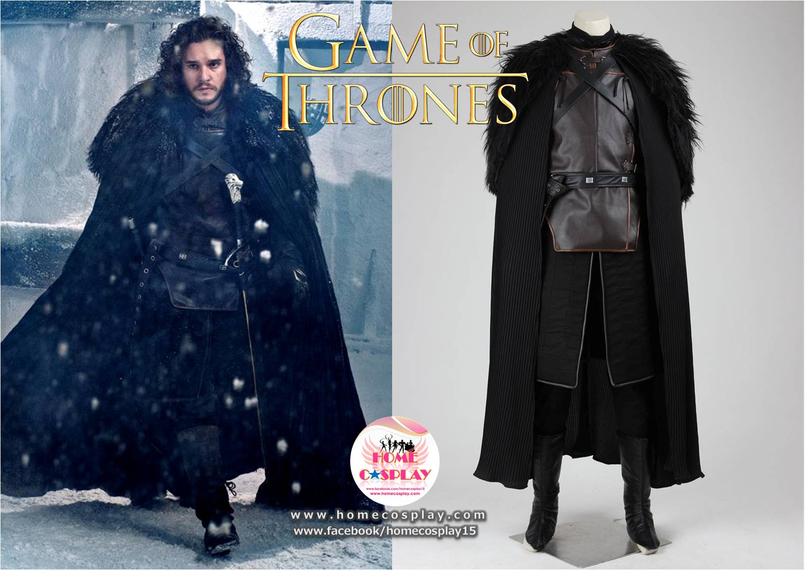 Super Premium Set: ชุดจอน สโนว์ Jon Snow - Game of Thrones