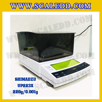 เครื่องชั่งดิจิตอล ทศนิยม 3 ตำแหน่ง รุ่น UP223X 220gx0.001g เครื่องชั่งละเอียดสูง220g เครื่องชั่งน้ำหนัก220g ตาชั่ง220กรัม พิกัดน้ำหนัก 220g ความละเอียด 0.001g ยี่ห้อ SHIMADZU รุ่น UP223X