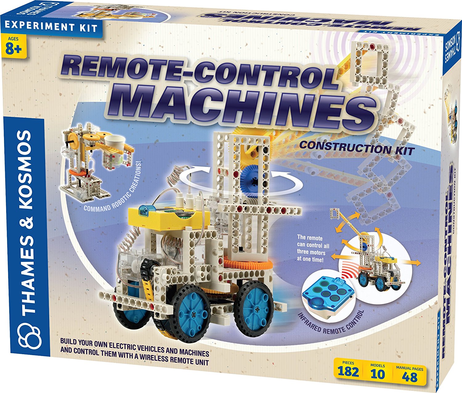 ชุดประกอบเครื่องจักรและรถแบบมีรีโมทสามารถใช้ควบคุมได้ Thames & Kosmos Remote Control Machines: Building Sets