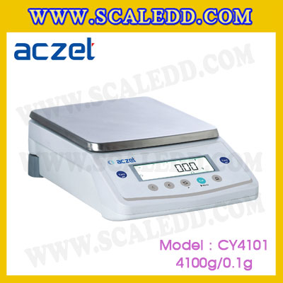 เครื่องชั่ง aczet CY4101 precision balance 4100gx0.1g เครื่องชั่งทศนิยม 1 ตำแหน่ง เครื่องชั่งละเอียดสูง4100g เครื่องชั่งน้ำหนัก4100g พิกัด 4100g ค่าละเอียด 0.1g เครื่องชั่งยี่ห้อ Aczet รุ่น CY4101