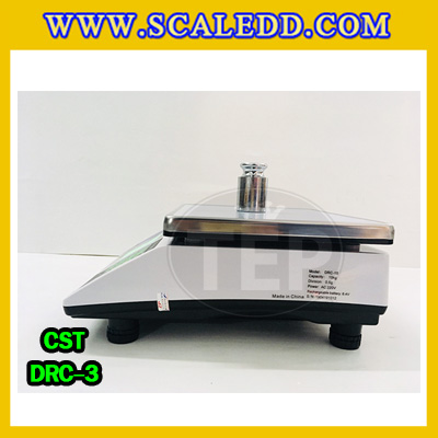 เครื่องชั่งนับจำนวน3kg ตาชั่งนับชิ้นงาน 3kg พิกัดน้ำหนัก 3kg ความละเอียด 0.1g ยี่ห้อ CST รุ่น DRC