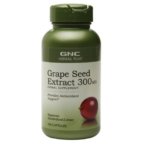 **พร้อมส่ง**GNC Herbal Plus Grape Seed Extract, 300mg, Vegetarian 100 Capsules (95% Polyphenols)สารสกัดจากเมล็ดองุ่น บำรุงผิวให้กระจ่างใส ไร้ริ้วรอย