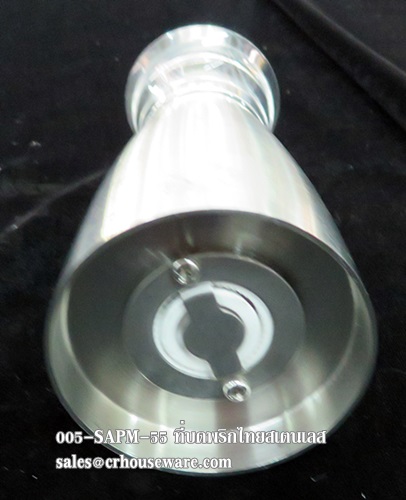 ที่บดพริกไทยด้านบนเป็นอะคิลิคด้านล่างสเตนเลส 005-TF-SAPM-55