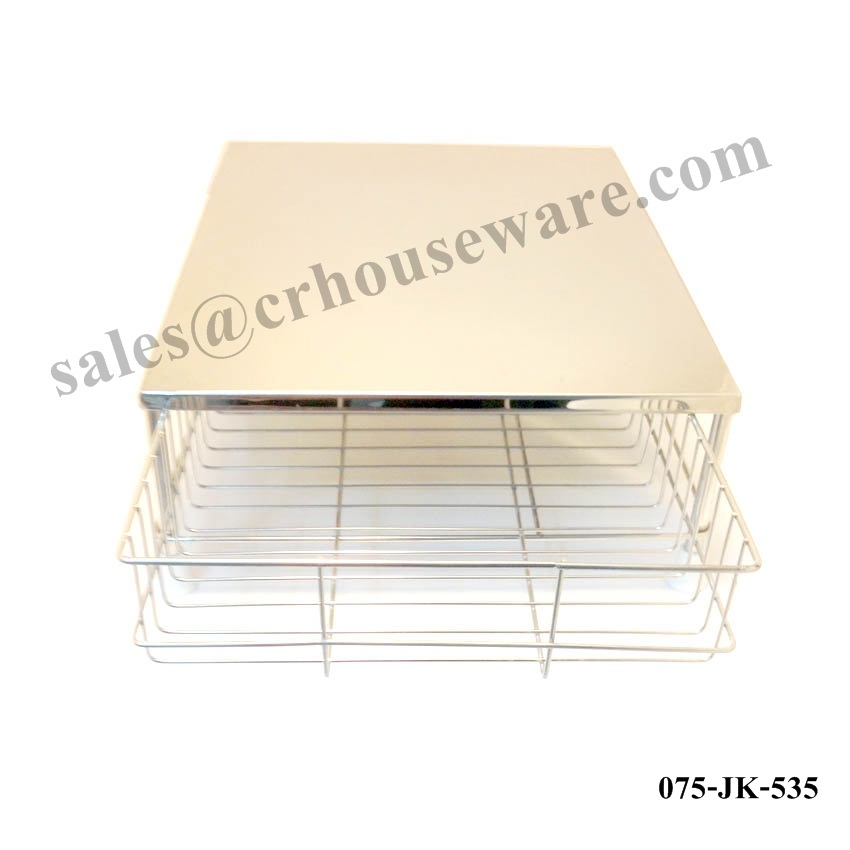 ชั้นวางเครื่องชงกาแฟ+ลิ้นชักเก็บแก้ว 075-JK-535