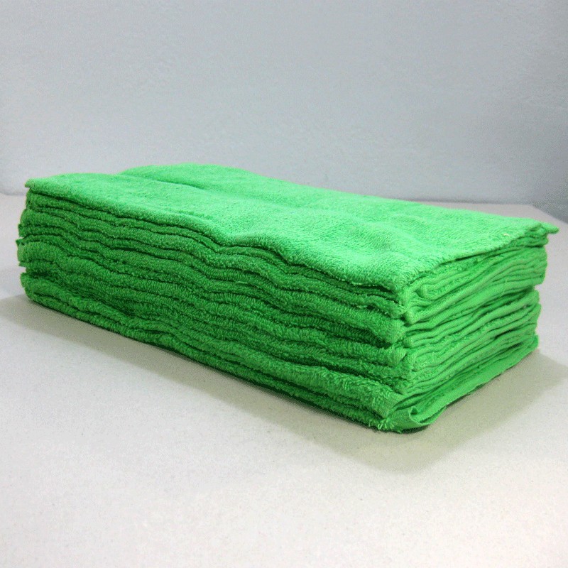 ผ้าขนหนูสีน้ำเงิน / เขียว / ชมพู ตราหมี 15x30 นิ้ว