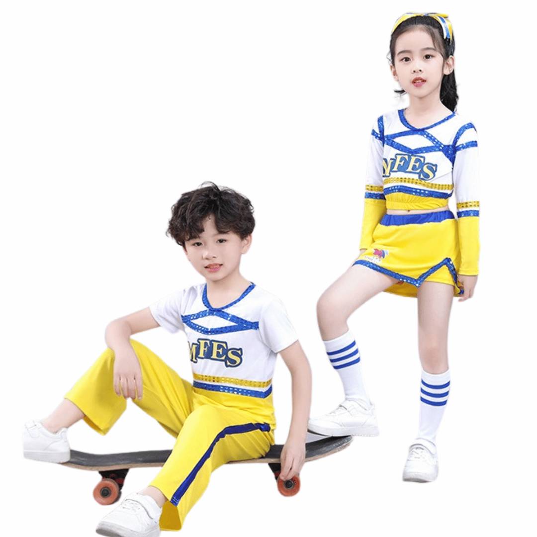 สินค้าพร้อมส่ง ***ชุดเชียร์ลีดเดอร์ เซ็ท เสื้อ+กระโปรง