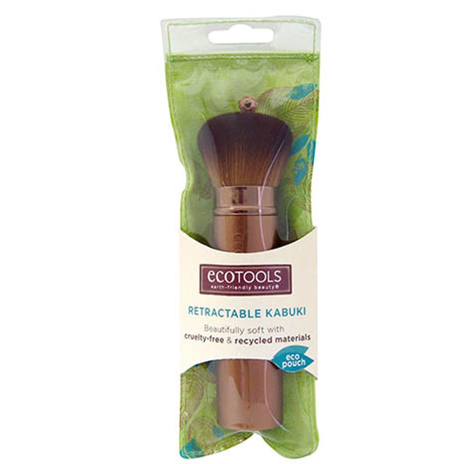 EcoTools, Retractable Kabuki Brush, 1 Brush แปรงแต่งหน้าขนาดพกพาสะดวก