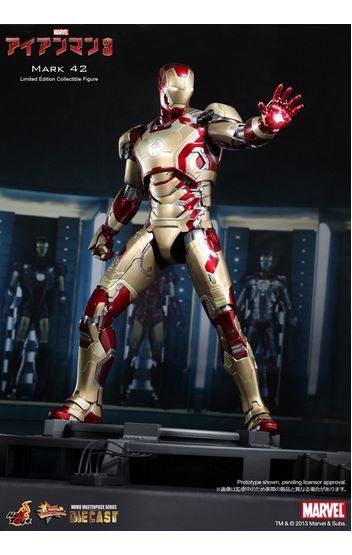 HOTTOYS - Iron Man 3 - Iron Man Mark 42 (Diecast) - (Rare Item)