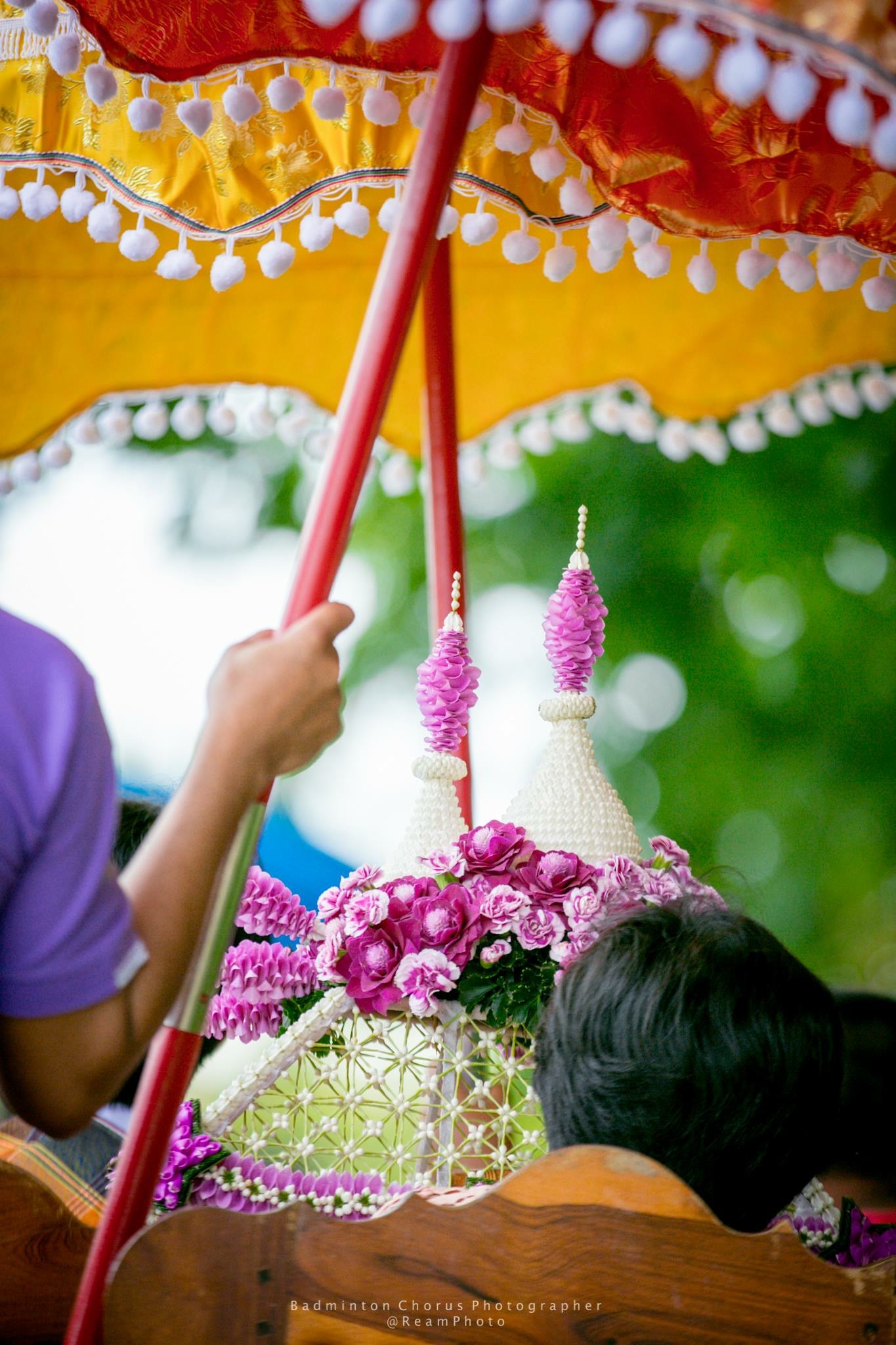 ชุดเครื่องบวชดอกไม้สด ชุดD3 ส่งงานวัดสง่างาม อ.บางไทร .อยุธยา
