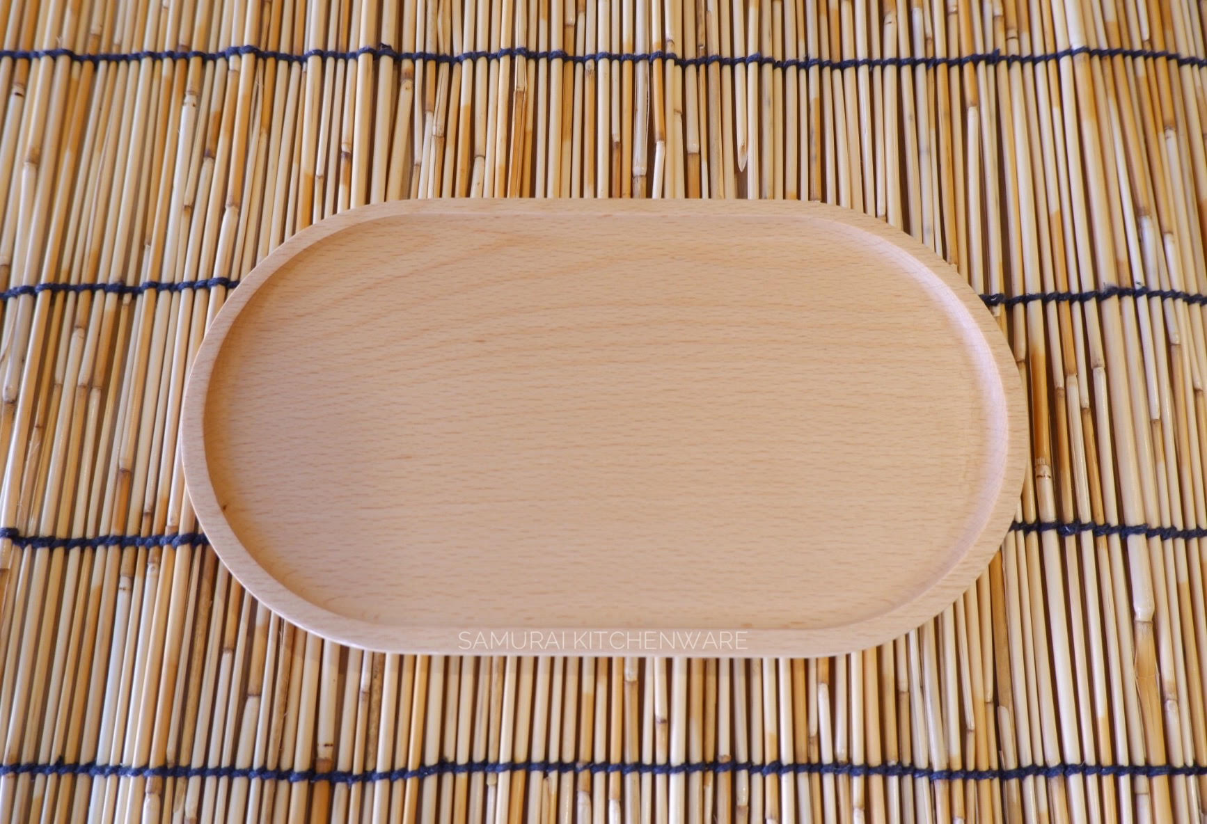 ถาดไม้ วงรี (25x14 cm)