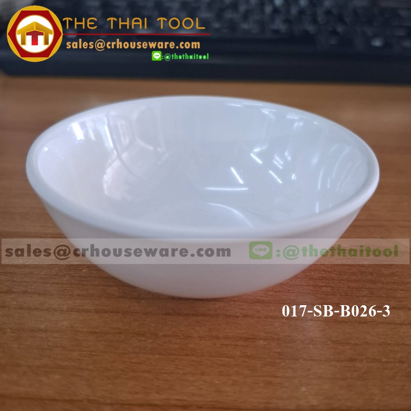 ถ้วยน้ำจิ้มเมลามีนทรงกลม 3" 017-SB-B026-3 (1โหล/12ใบ)