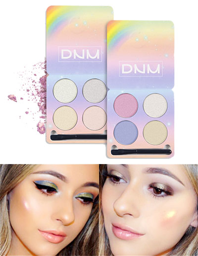 Eyeshadow เนื้อมุก 4 สีพร้อมแปรง-E004