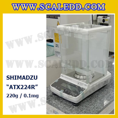 เครื่องชั่งอ่านค่าละเอียดสูงรุ่น ATX224R 220g x 0.0001g เครื่องชั่ง 220 กรัม เครื่องชั่งน้ำหนัก 220g เครื่องชั่งละเอียดสูง 220g เครื่องชั่งน้ำหนัก 220g เครื่องชั่งทศนิยม 4 ตำแหน่ง ตาชั่ง 220g เครื่องชั่งยี่ห้อ SHIMADZU รุ่น ATX224R