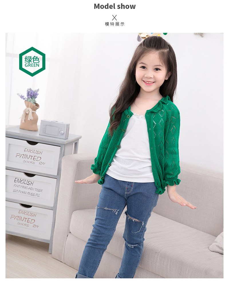 เสื้อกันหนาวเด็ก ลายแตงโม คอกลม