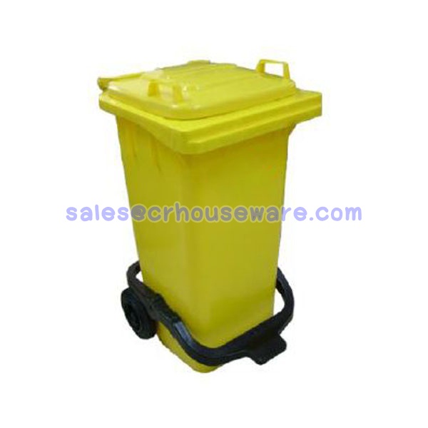 ถังขยะแบบเหยียบฝาเรียบ-ความจุ120 ลิตร 001-ST120 Smooth pedal bin lid. 120 Liter. 001-ST120