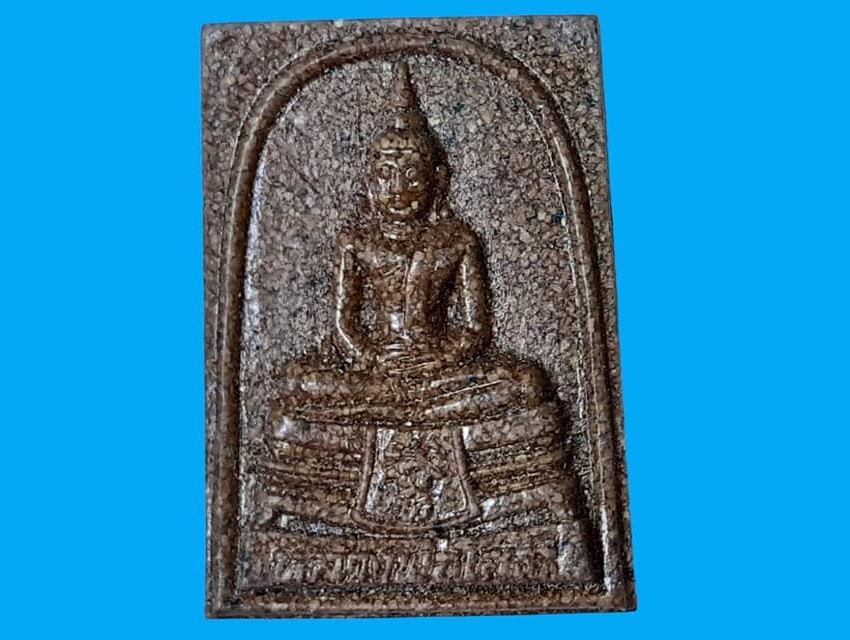 หลวงพ่อโสธร วัดโสธรวรารามวรวิหาร ฉะเชิงเทรา เนื้อกระเบื้องโบสถ์ รุ่นสร้างพระอุโบสถ ปี ๒๕๓๗